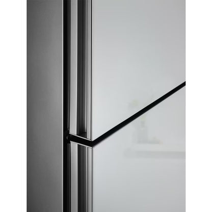 Electrolux ledusskapis ar saldētavu apakšā, 201 cm, balts stikls LNT7ME36G2