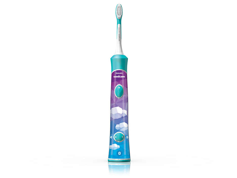 Sonicare zobu birste bērniem 3+ ar bluetooth un 8 maināmiem  dizainiem, zils HX6322/04