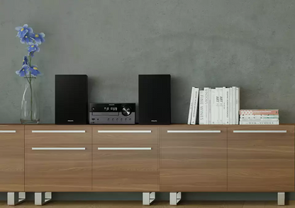 PHILIPS Mikro mūzikas sistēma ar Bluetooth, DAB+, melna TAM4505/12