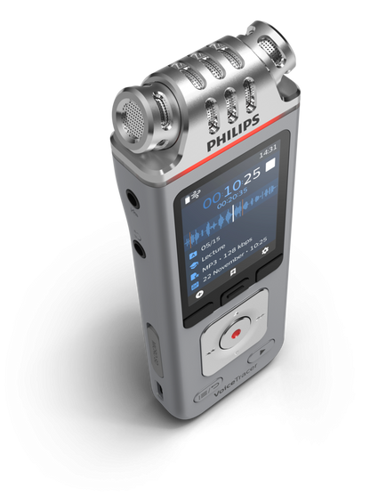 PHILIPS diktafons, 8GB, hroma/sudraba DVT4110