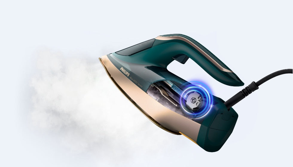 PHILIPS 8000 sērijas Tvaika gludeklis,3000W, opāla zaļš DST8030/70