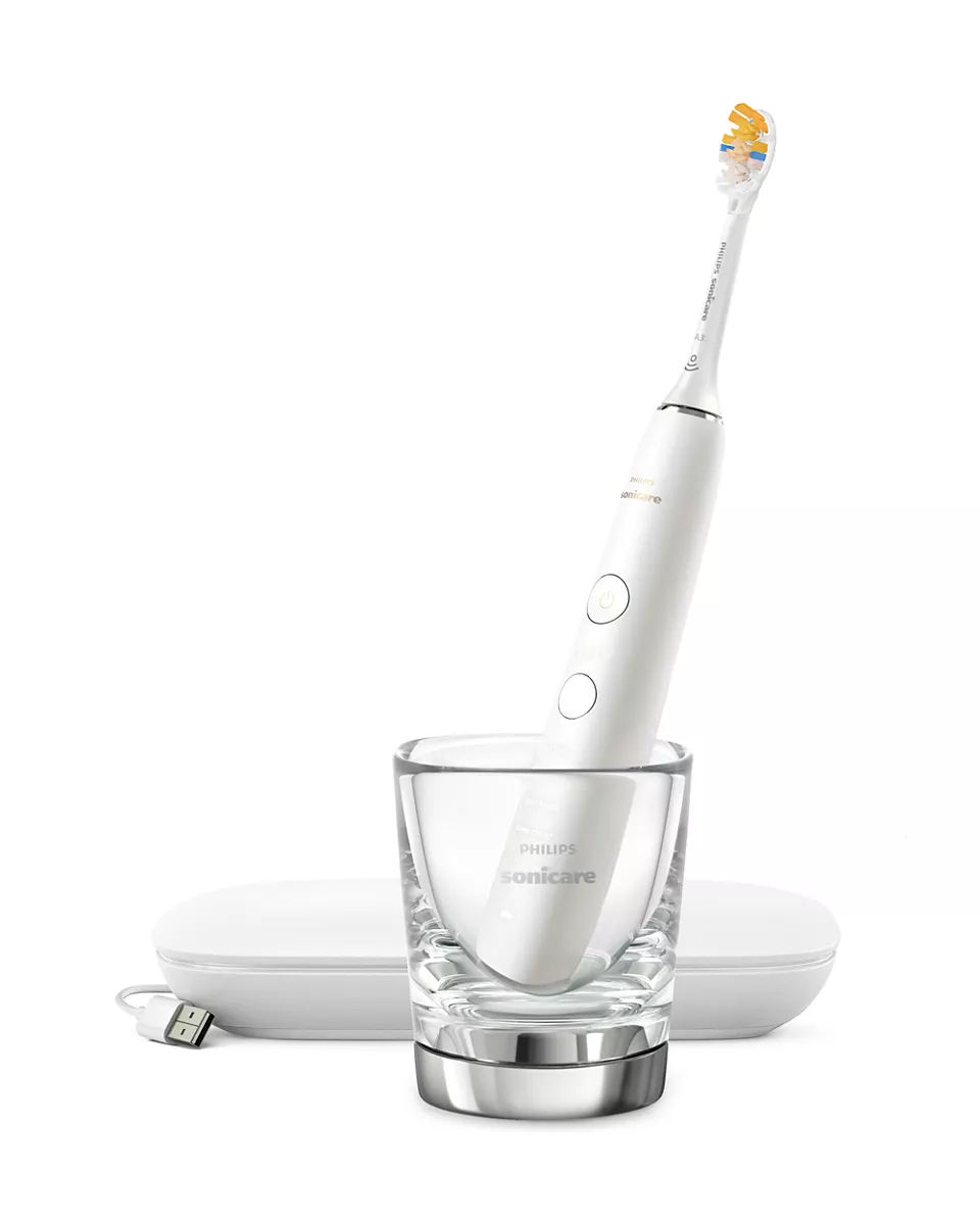 PHILIPS Sonicare zobu birste DiamondClean 9000 ar īpašu lietotni, balta HX9911/19