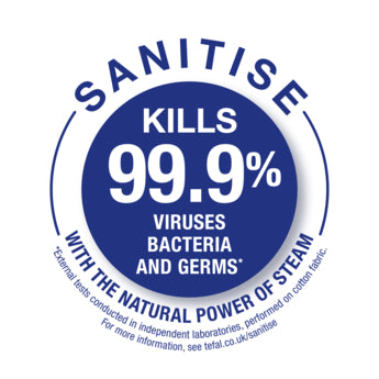 TEFAL Smart Protect Plus gludeklis, 2800W, zils/sudraba FV6872E0