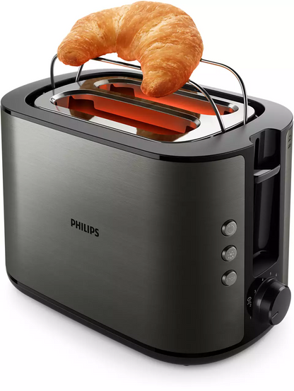 PHILIPS Viva Collection tosteris, melns HD2651/80