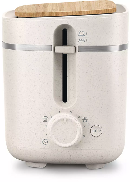 PHILIPS Eco Conscious Edition Tosteris, 830W, zīda balti matēts HD2640/10