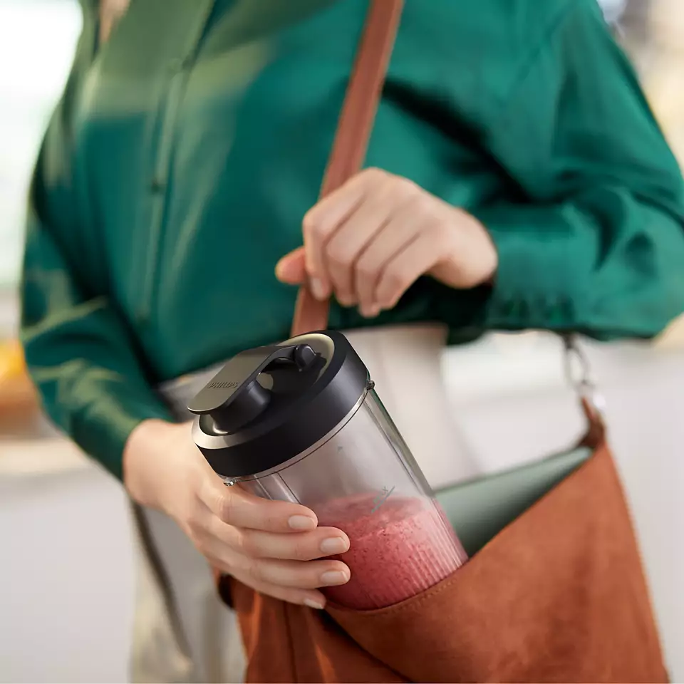 PHILIPS 5000 Series blenderis, 1000W, melns (kompl. 2 krūzes) HR2766/00