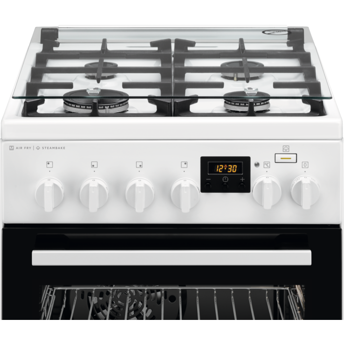 AEG gāzes plīts ar elektrisko cepeškrāsni CKB56490BW