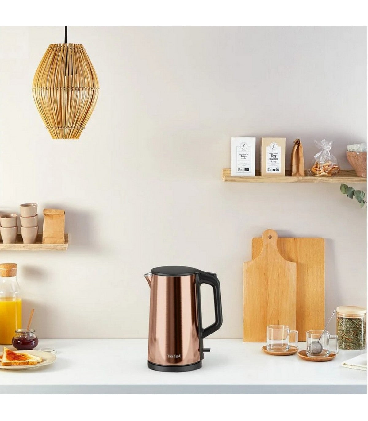 TEFAL tējkanna Double Layer, 1.5 L, zelta KI583C