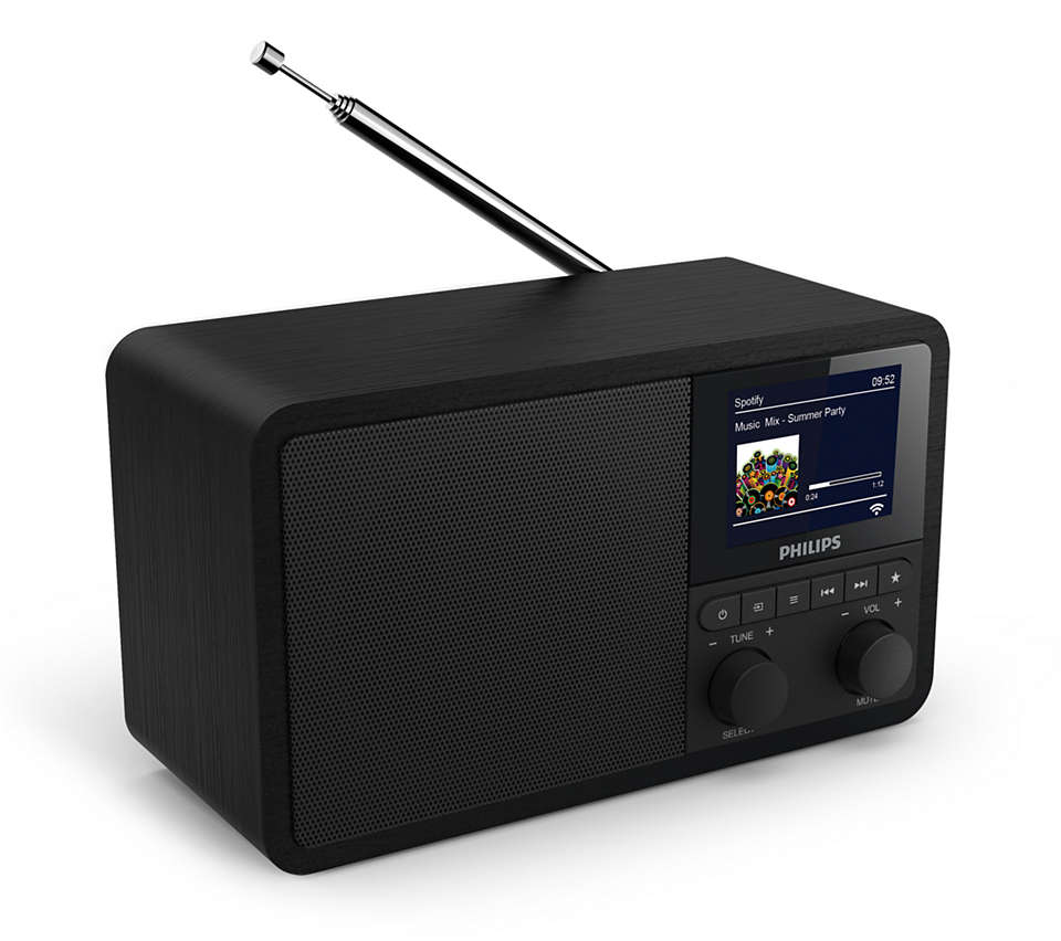 PHILIPS pulkstenis + internet radio, Spotify TAPR802/12
