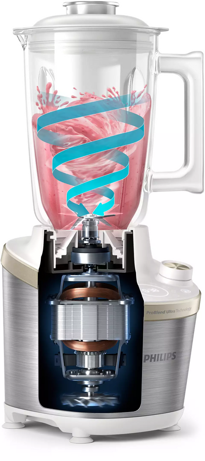 PHILIPS Daily Collection blenderis, 1500W, balts HR3760/01