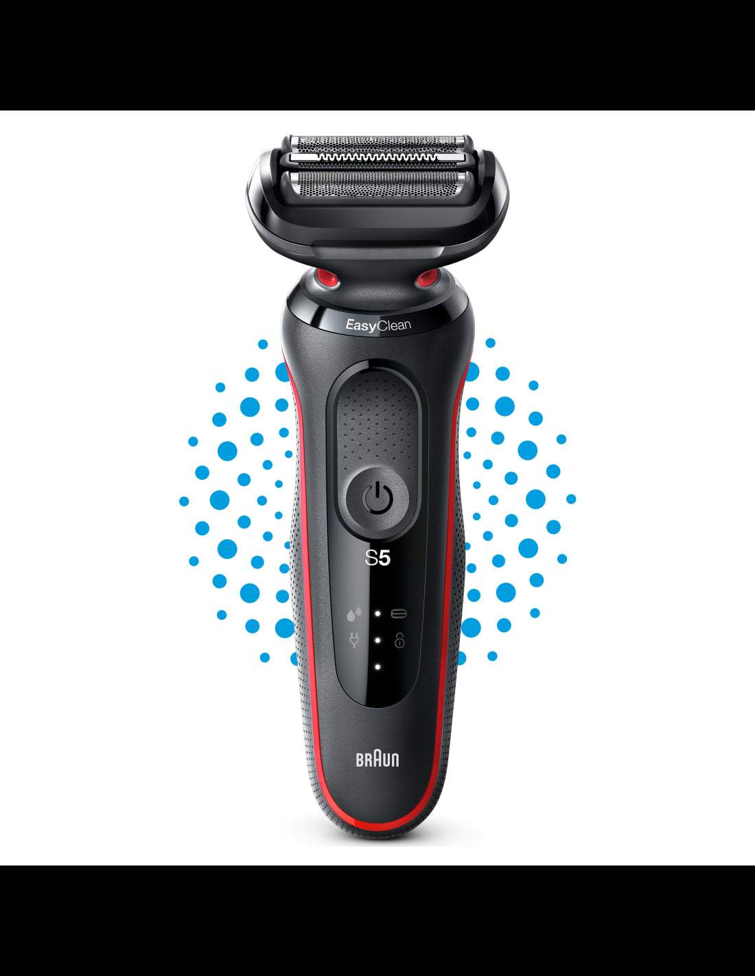 BRAUN Series 5 skuveklis AutoSense, sarkans 51-R1000s