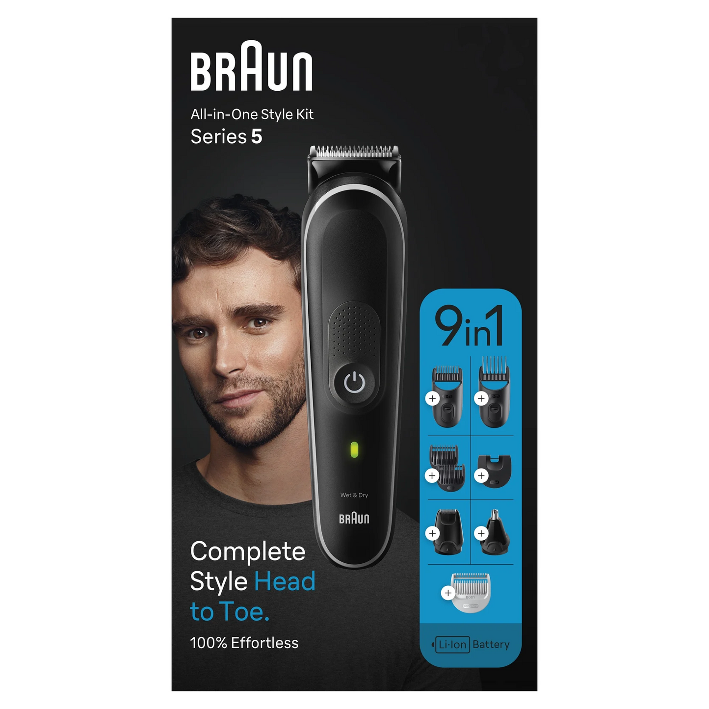 BRAUN trimmeru komplekts "Viss vienā", 9in1 MGK 5410