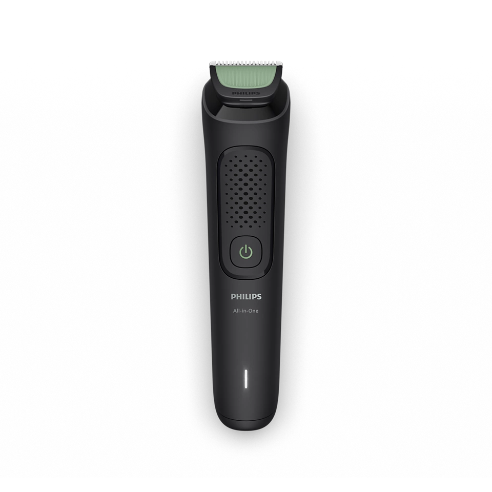 PHILIPS Multigroom series 3000 trimmeris (7-in-1), melns ar zaļu MG3920/15