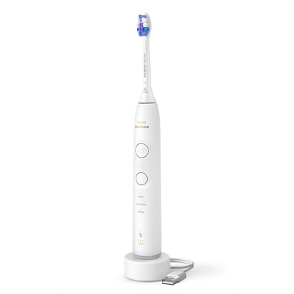 PHILIPS 6500 Sonic elektriskā zobu birste, balta HX7410/02