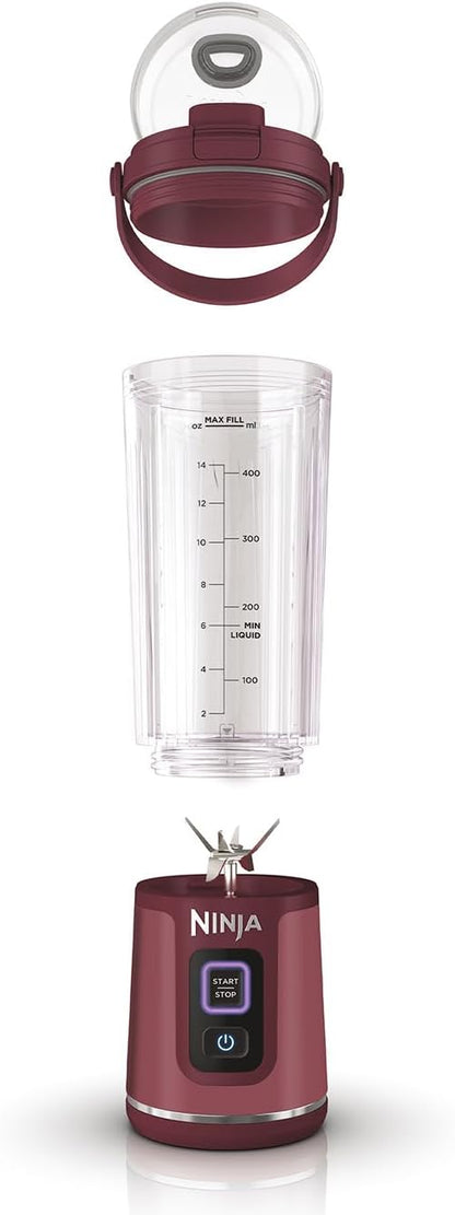 Ninja pārnēsājams bezvadu kokteiļu blenderis, 0.5l, sarkans BC151EUCR