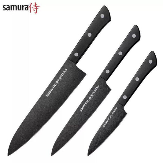 Nažu komplekts SAMURA SHADOW Set of 3 kitchen knives SH-0220 - DomoTehnika