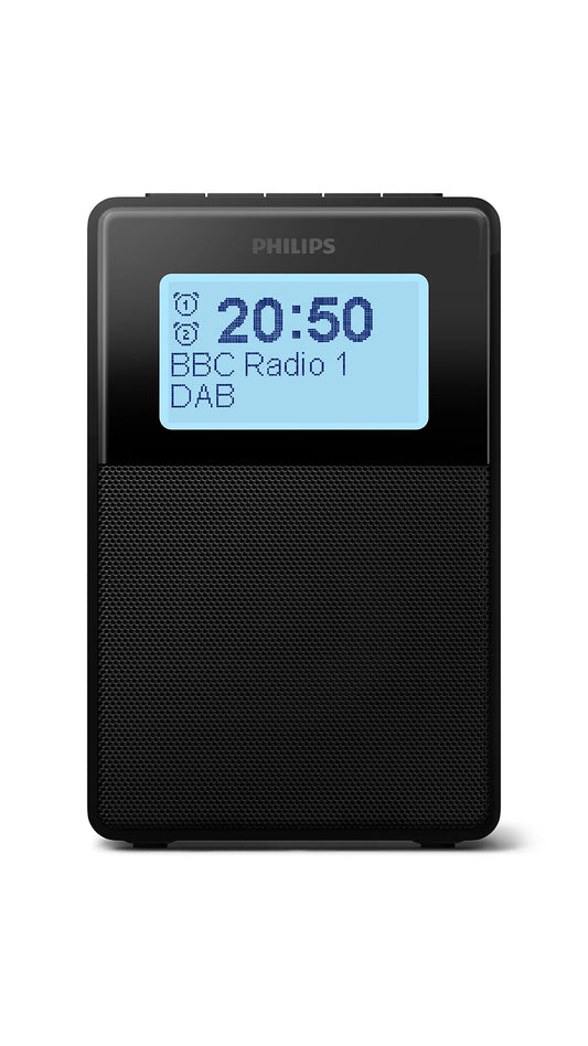 PHILIPS radio pulkstenis, melns TAR5100/10