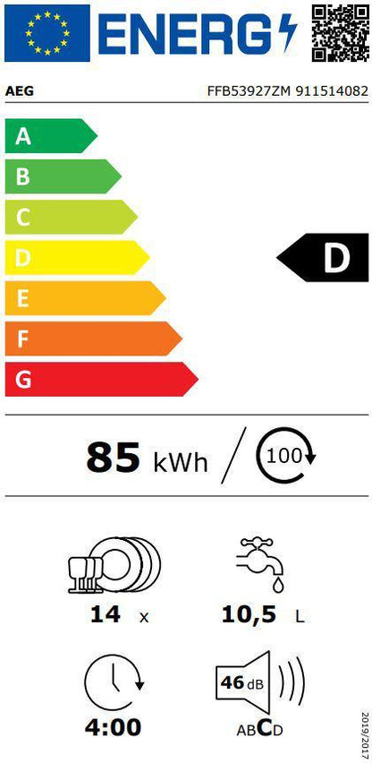 Trauku mazgājamā mašīna AEG FFB53927ZM - DomoTehnika