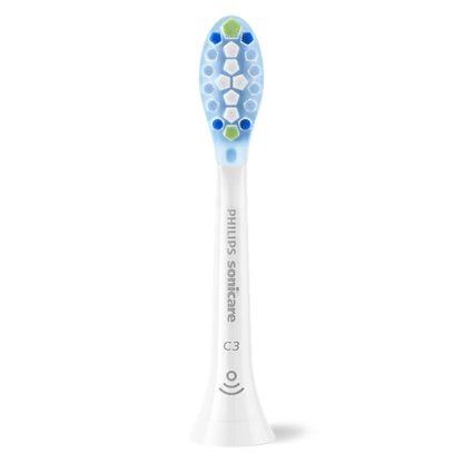 PHILIPS Sonicare C3 Premium Plaque Defence zobu birstes uzgaļi, 4 gab, balts HX9044/87