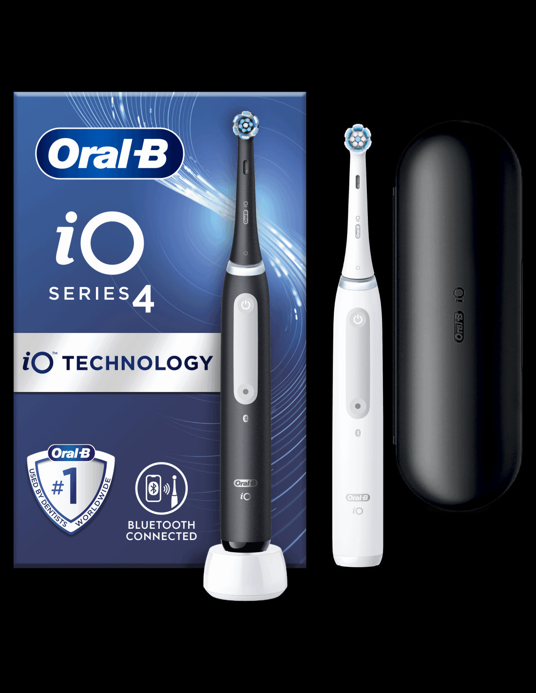 BRAUN Series iO4 el.zobu birstes,Matt Black+Quite White iOG4d.2J6.2K