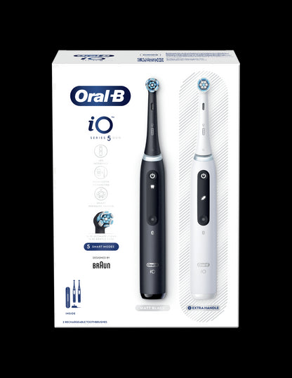 BRAUN Elektriskās zobubirstes, Matt Black+Quite White IOG5d.2J6.2K