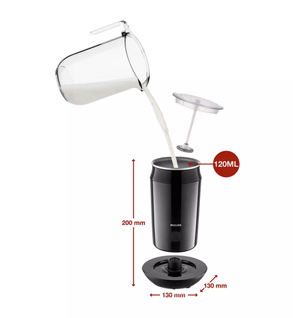 PHILIPS piena putotājs Milk Twister, melns CA6500/63