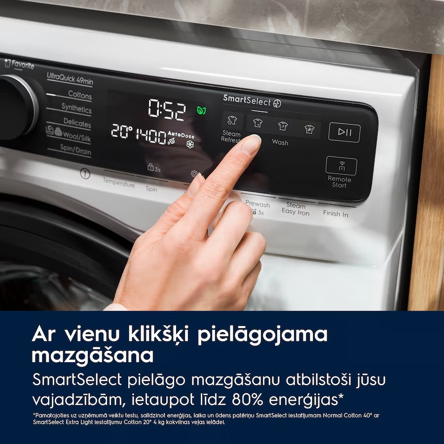 Electrolux veļas mašīna UltraCare un tvaika programmu, 11kg., melna EW8FG5602CDE