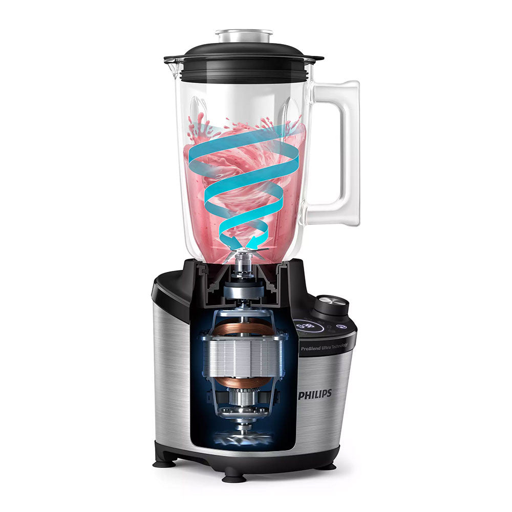PHILIPS Daily Collection blenderis, 1500W, melns HR3760/10