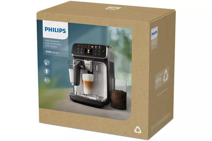 PHILIPS 4400 sērijas Pilnībā-automātisks Espresso kafijas automāts, balts EP4443/70