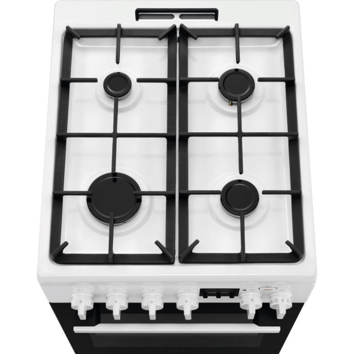 AEG gāzes plīts ar elektrisko cepeškrāsni CKB56490BW