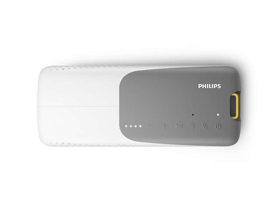 PHILIPS Bluetooth skaļrunis ar iebūvētu mikrofonu, D45mm,  balts TAS4807W/00