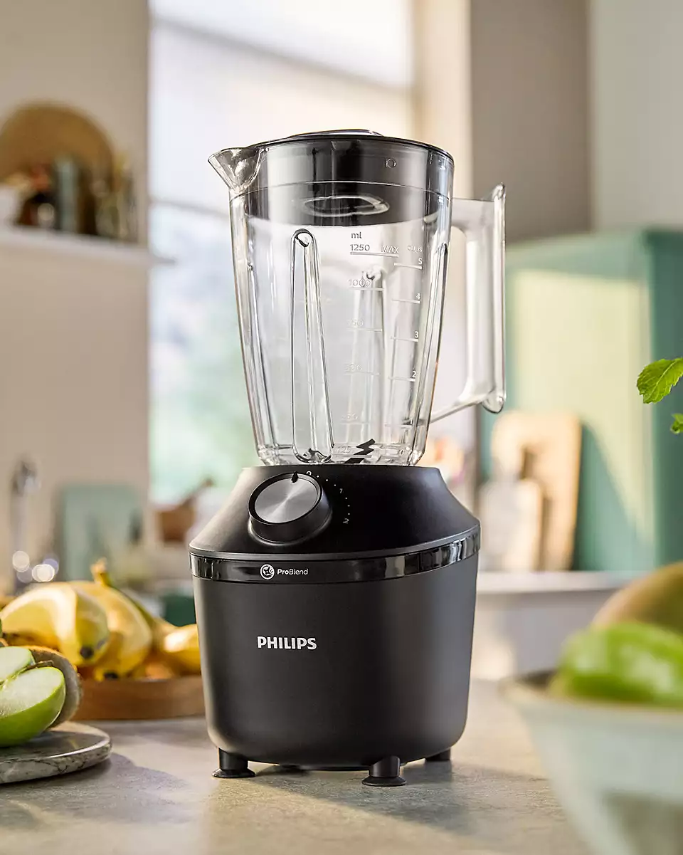 PHILIPS blenderis, 2 l, 600 W, melns HR2291/01