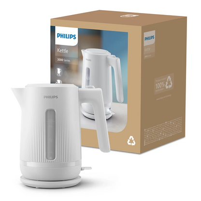 PHILIPS 3000. sērijas Basic tējkanna, 1.7L, balta HD9411/00