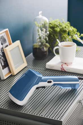 TEFAL rokas tvaika gludināšanas sistēma Access Steam First, zils ar baltu DT6130