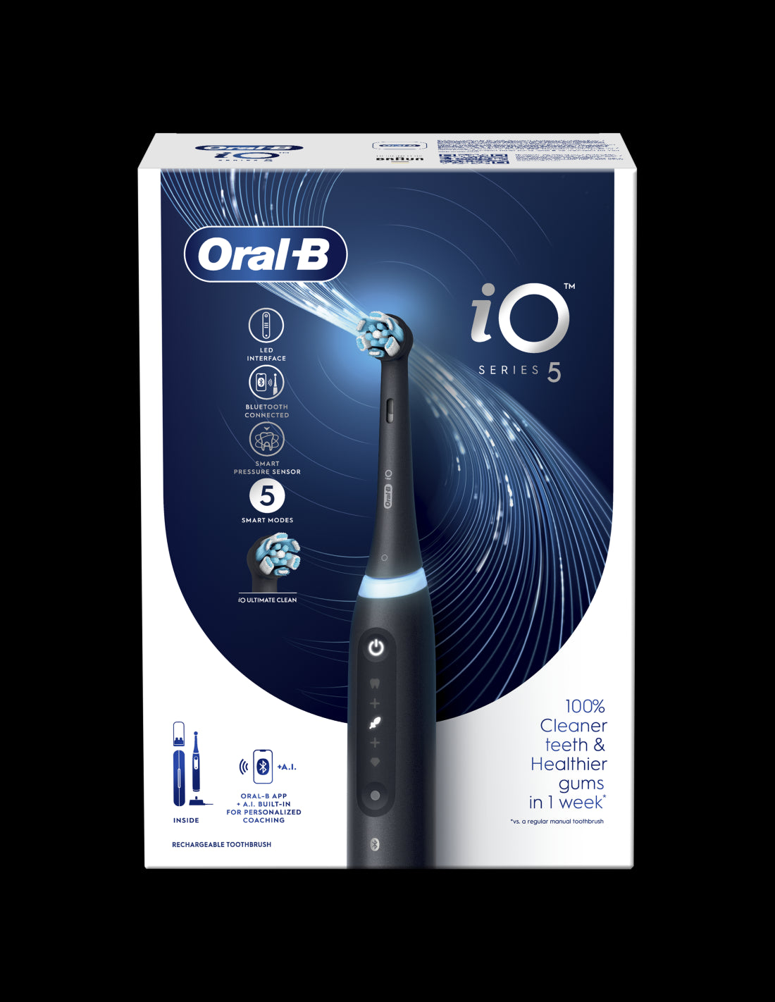 BRAUN Elektriskā zobubirste, Matt Black IOG5.1B6.2DK