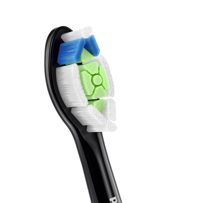 Sonicare W2 Optimal White  standarta zobu birstes uzgalis, 4 gab, melns HX6064/88