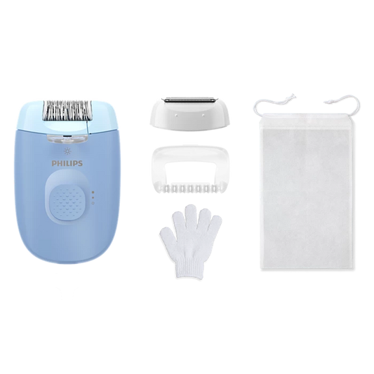 PHILIPS 4000. sērijas epilators ar vadu, zils BRE247/00