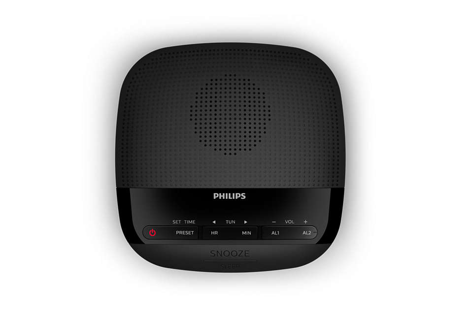PHILIPS radio pulkstenis, melns TAR3205/12
