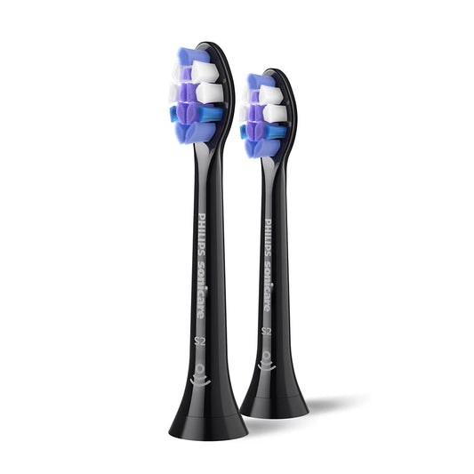 Sonicare Sensitive Standarta Sonic zobu birstes uzgalis, 2gab, melns HX6052/88
