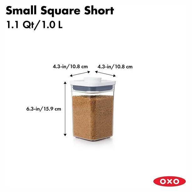 Pārtikas uzglabāšanas trauks OXO POP Small Square Medium - 1.6L 11233900 - DomoTehnika