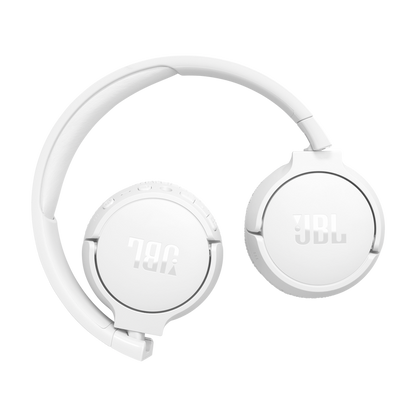 JBL on-ear bezvadu austiņas ar trokšņu  slāpēšanu, baltas JBLT670NCWHT