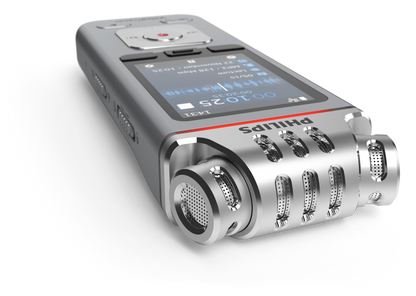 PHILIPS diktafons, 8GB, hroma/sudraba DVT4110