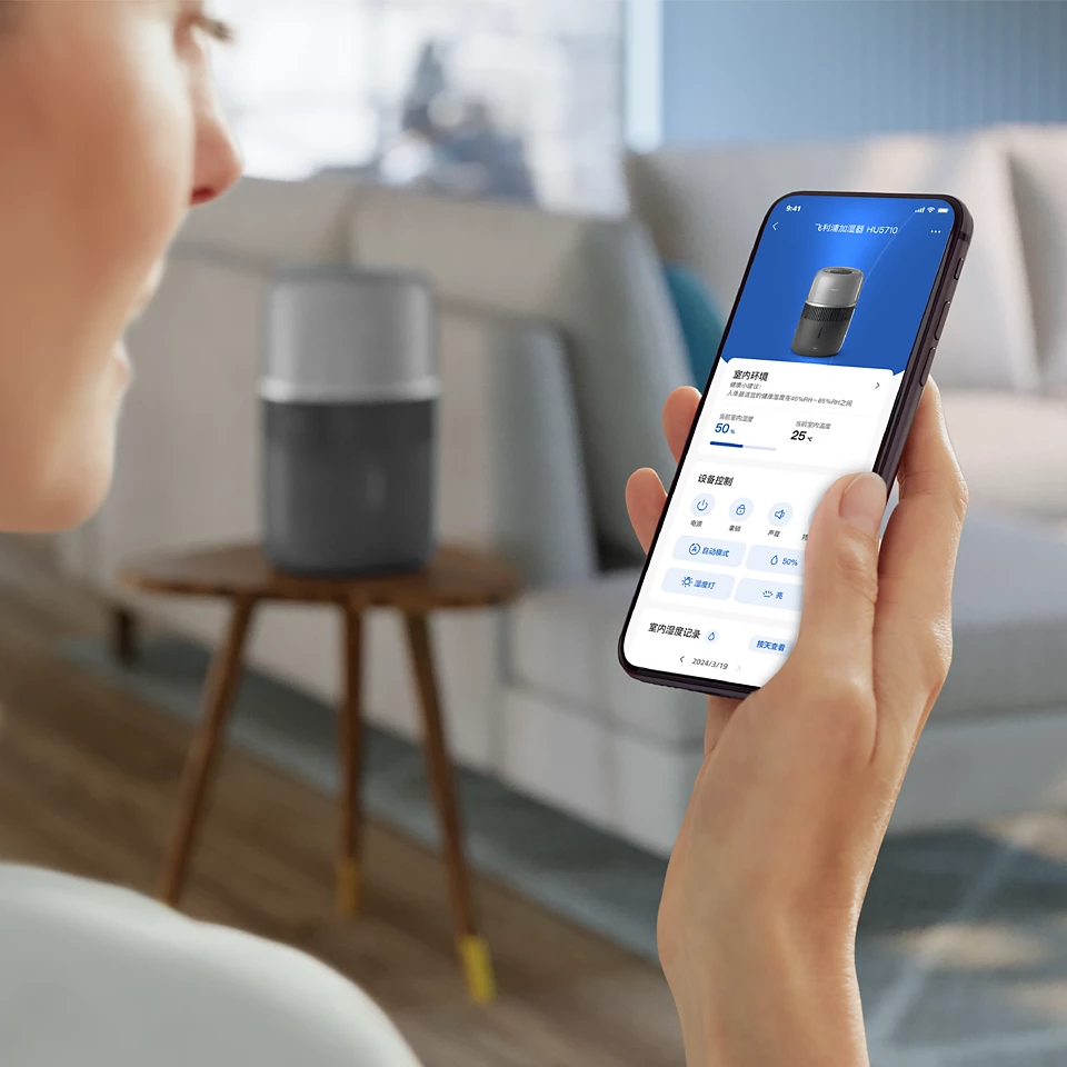 PHILIPS 5000 sērijas gaisa mitrinātājs, tumši pelēks HU5710/03