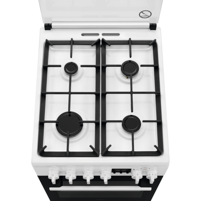 AEG gāzes plīts ar elektrisko cepeškrāsni CKB56490BW
