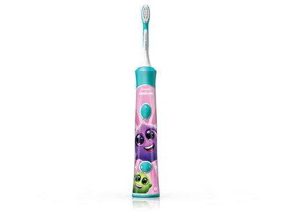 Sonicare zobu birste bērniem 3+ ar bluetooth un 8 maināmiem  dizainiem, zils HX6322/04