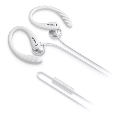 PHILIPS  In-Ear sporta austiņas ar cilpiņu un mikrofonu, baltas TAA1105WT/00