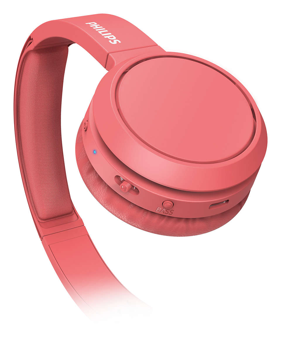 PHILIPS austiņas On-Ear ar Bluetooth, sarkanas TAH4205RD/00