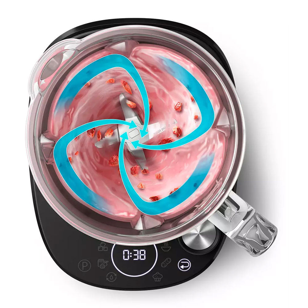 PHILIPS Daily Collection blenderis, 1500W, melns HR3760/10