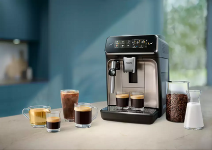 PHILIPS 3300 sērijas Espresso kafijas automāts, melns ar pelēku EP3324/40