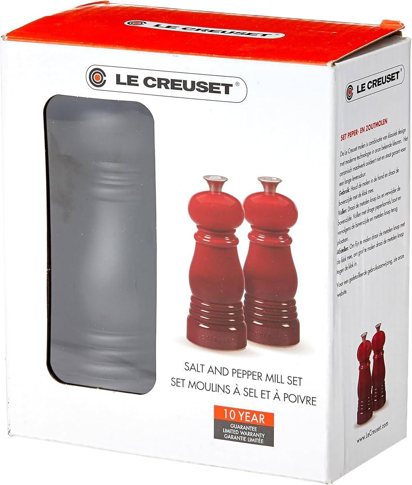 Sāls un piparu dzirnaviņas LE CREUSET Salt & Pepper Set 11 cm orange 02016562 - DomoTehnika